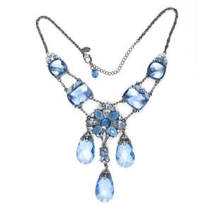 Moonlit Sapphire Briolette Necklace